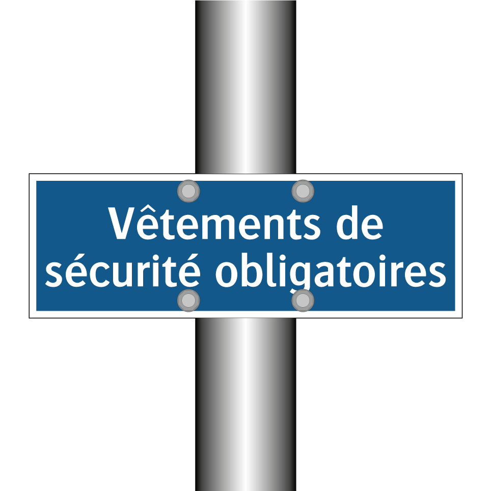 Vêtements de sécurité obligatoires