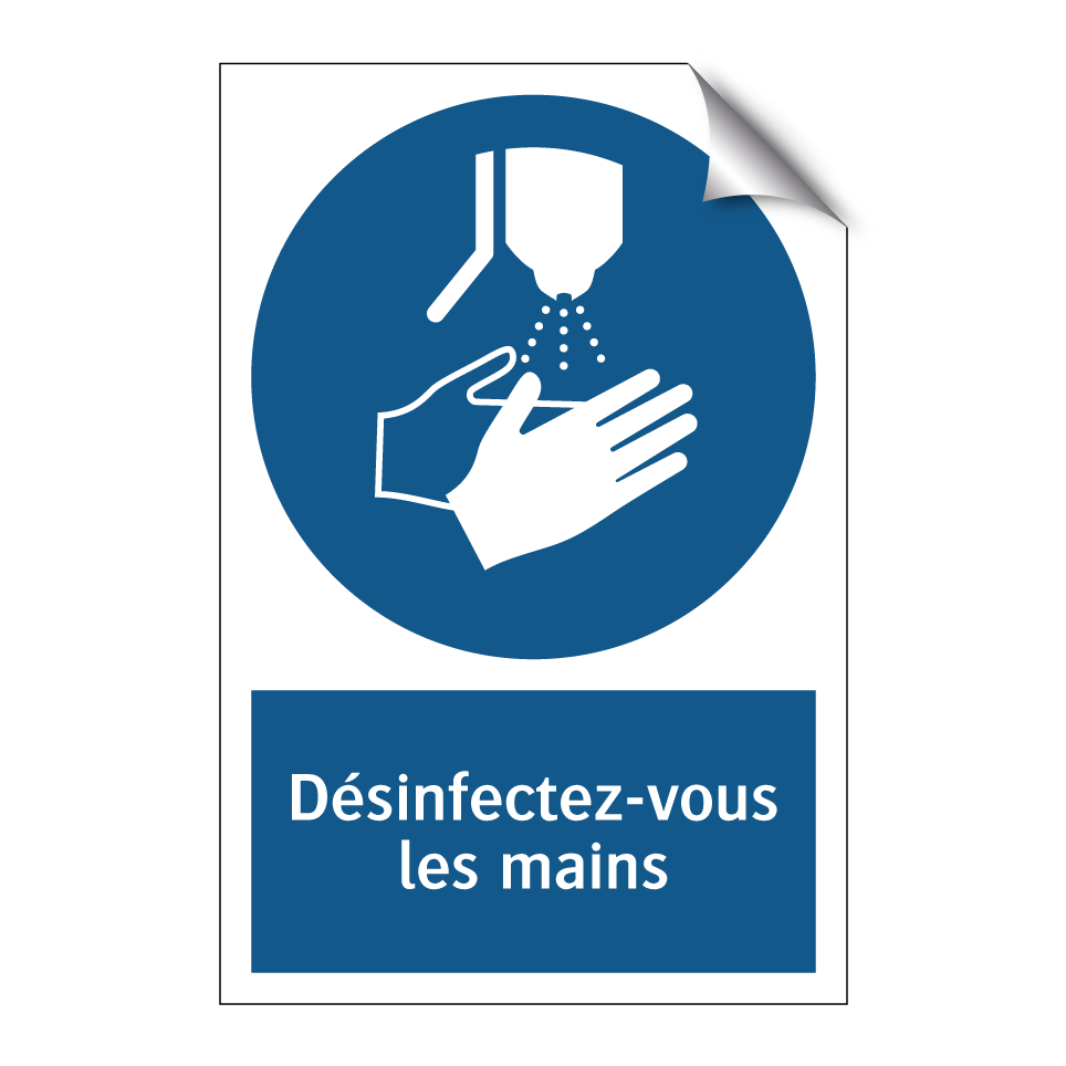 Désinfectez-vous les mains