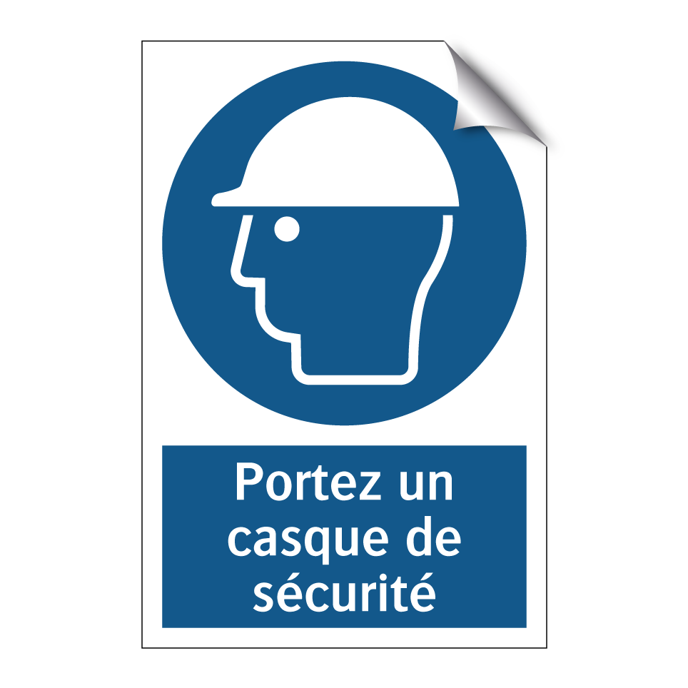 Portez un casque de sécurité