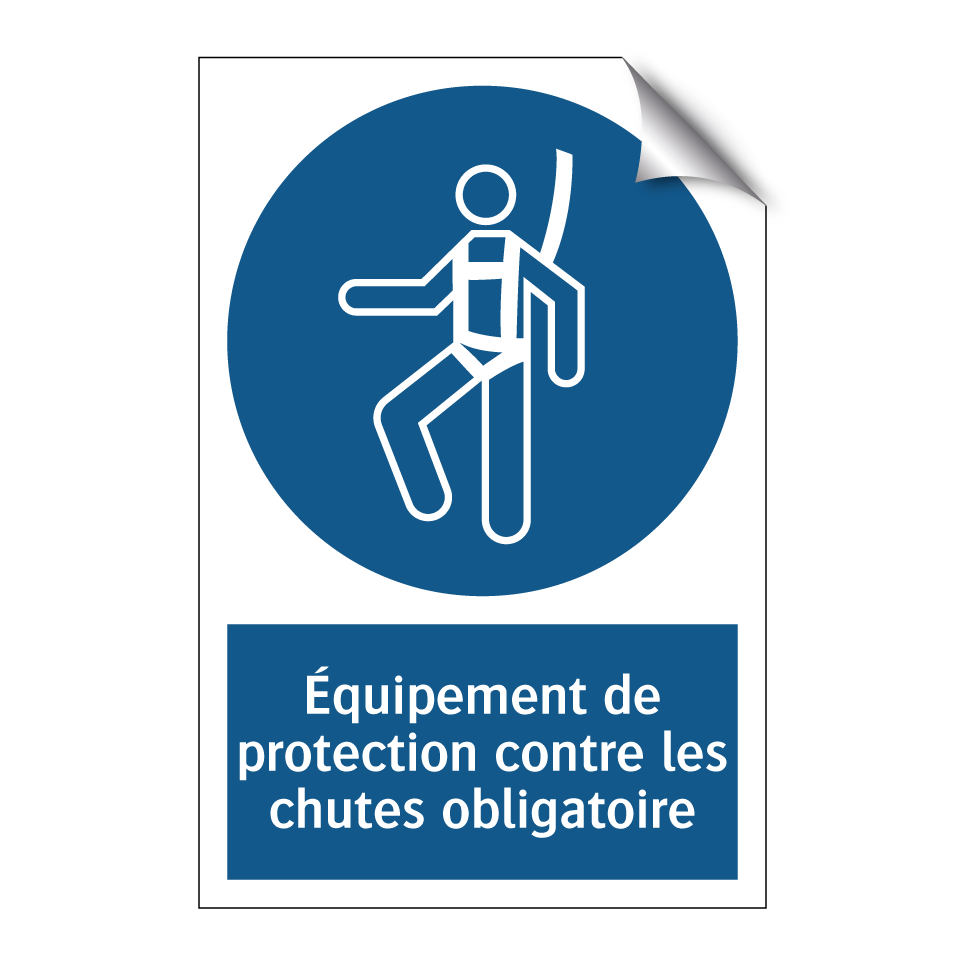 Équipement de protection contre les chutes obligatoire