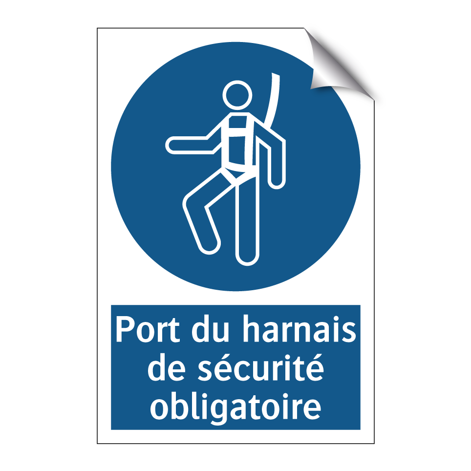Port du harnais de sécurité obligatoire