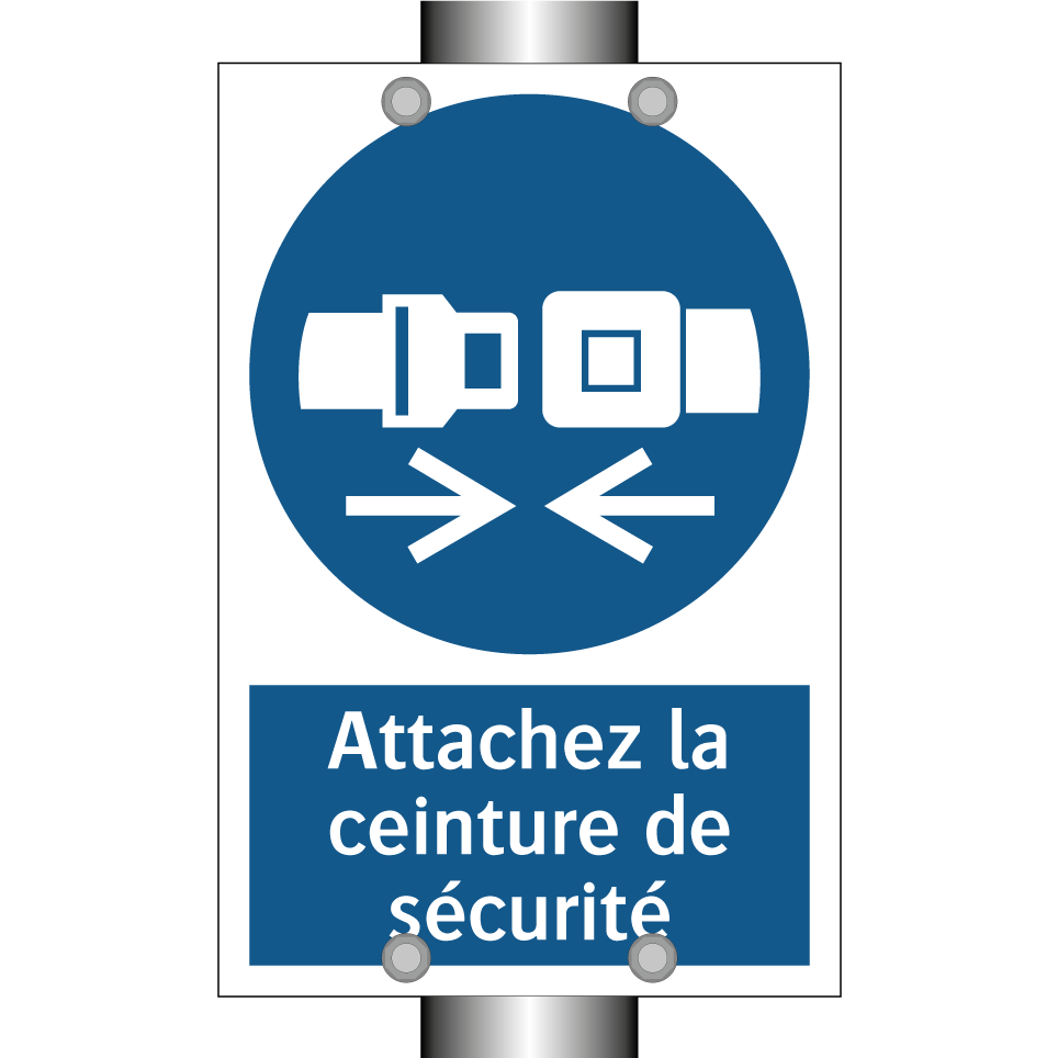 Attachez la ceinture de sécurité