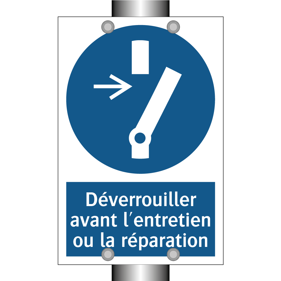 Déverrouiller avant l'entretien ou la réparation