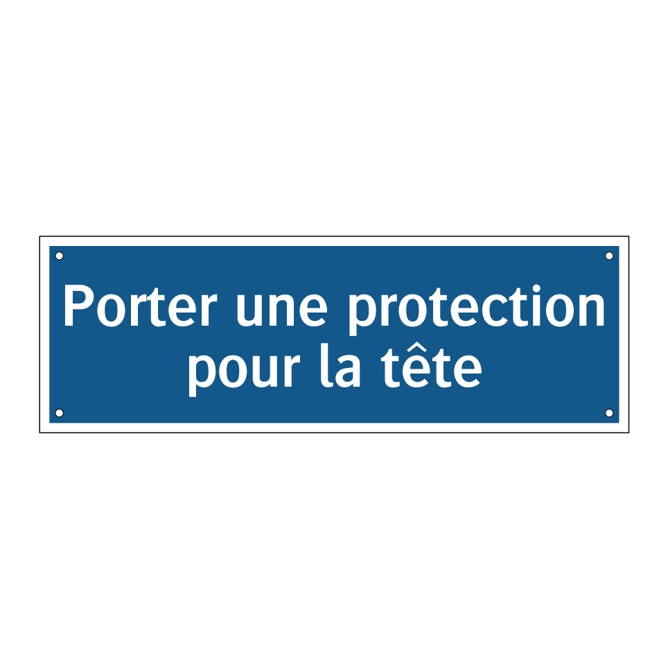 Porter une protection pour la tête
