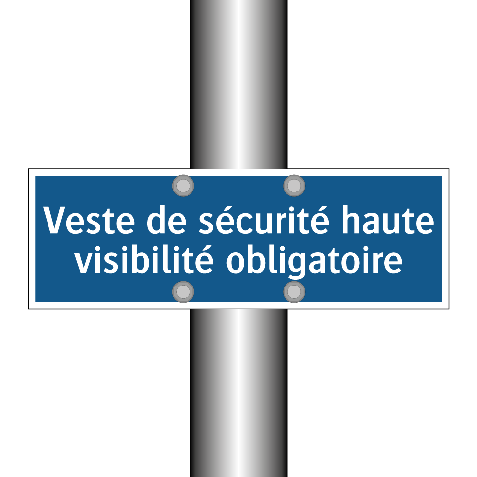 Veste de sécurité haute visibilité obligatoire