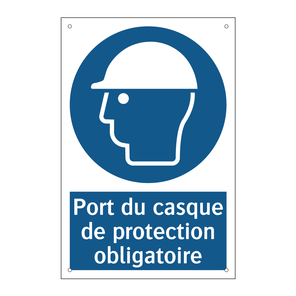 Port du casque de protection obligatoire
