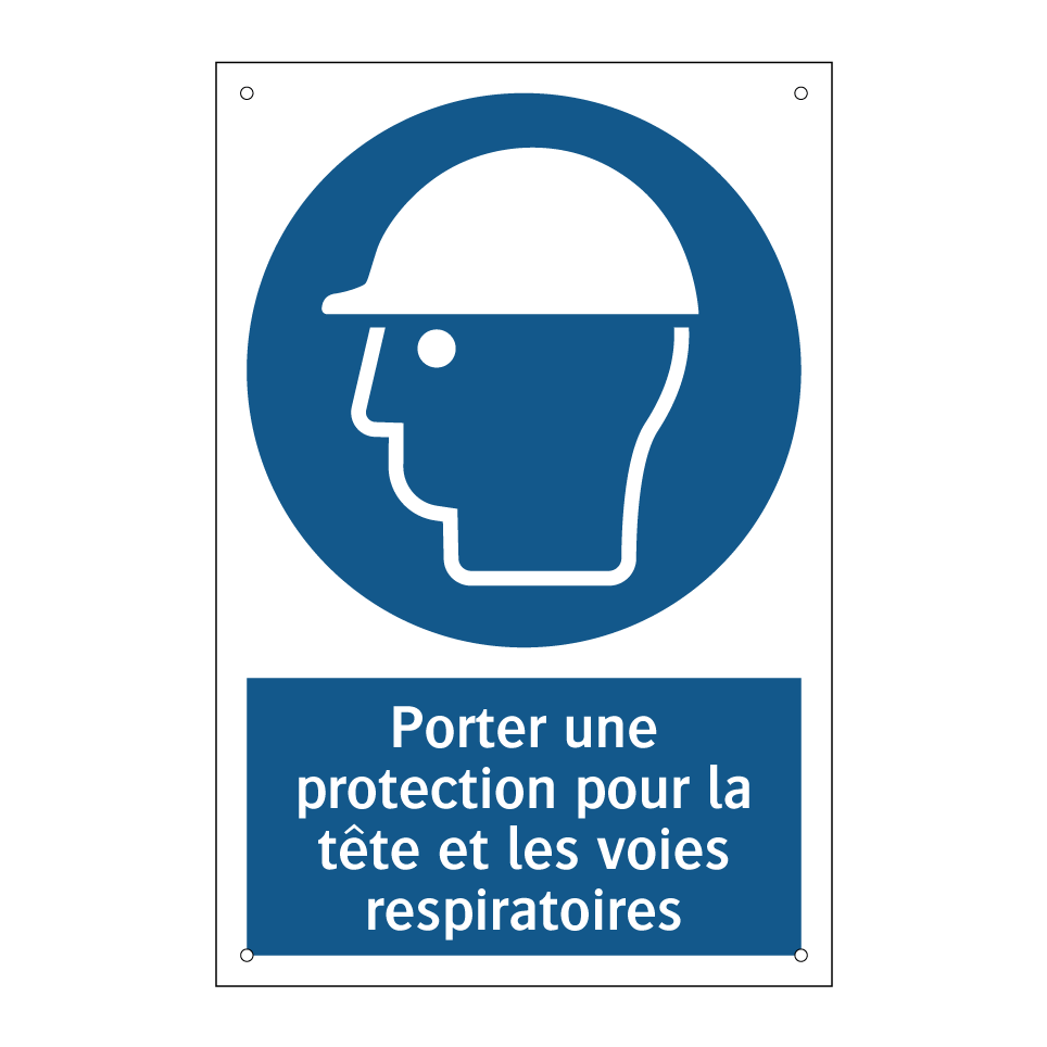 Porter une protection pour la tête et les voies respiratoires