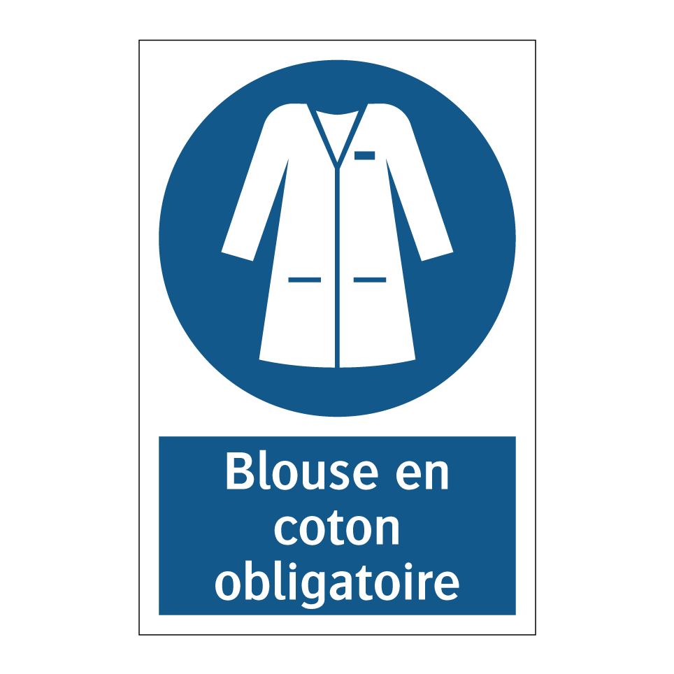 Blouse en coton obligatoire