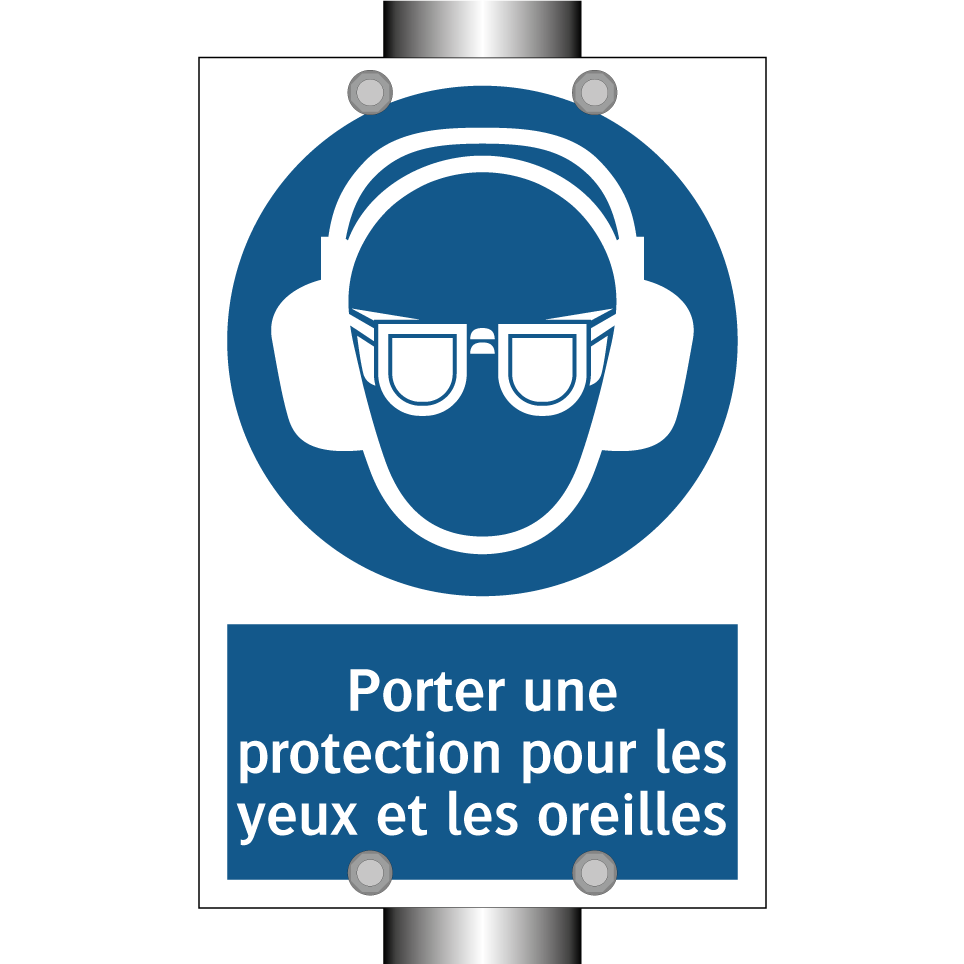 Porter une protection pour les yeux et les oreilles