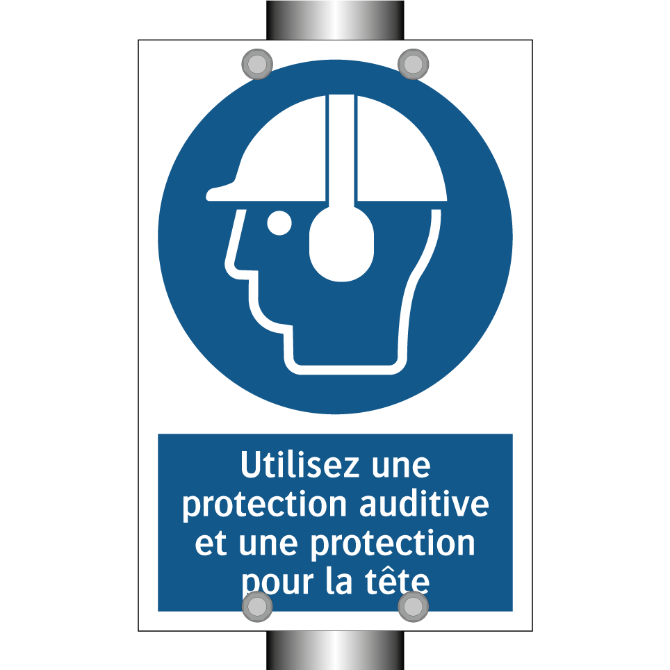 Utilisez une protection auditive et une protection pour la tête