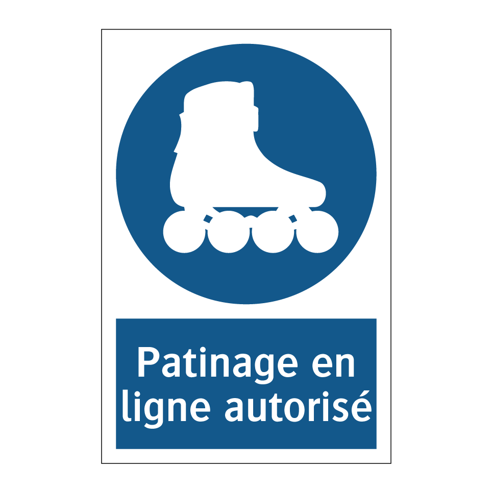 Patinage en ligne autorisé