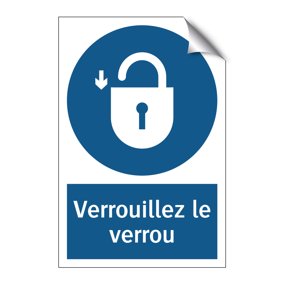 Verrouillez le verrou