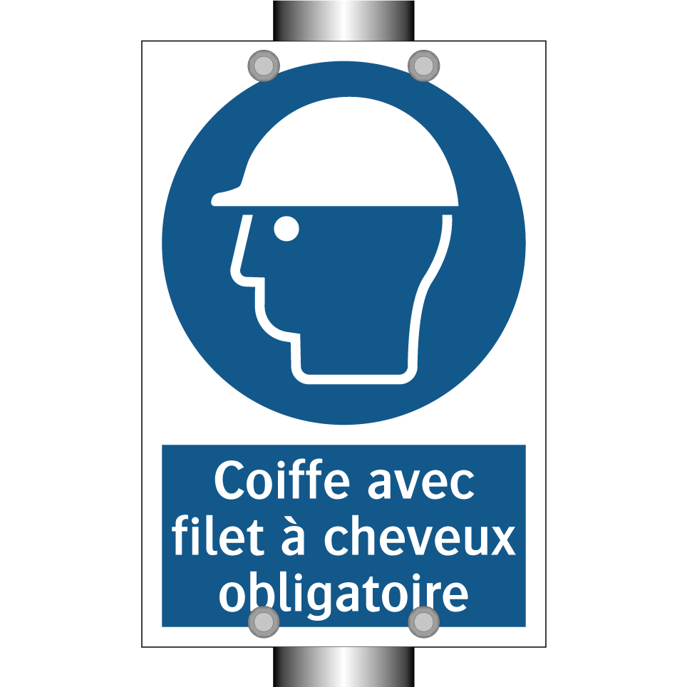 Coiffe avec filet à cheveux obligatoire