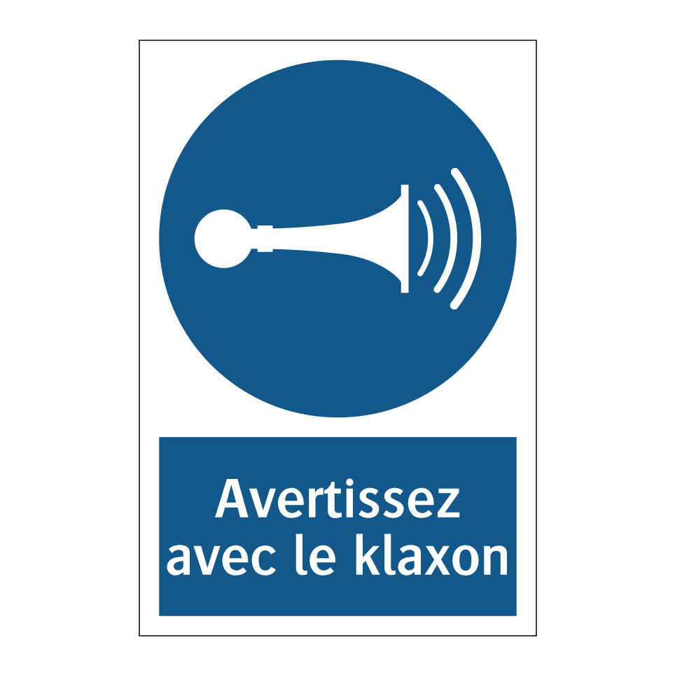 Avertissez avec le klaxon