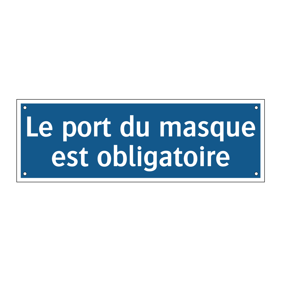 Le port du masque est obligatoire.