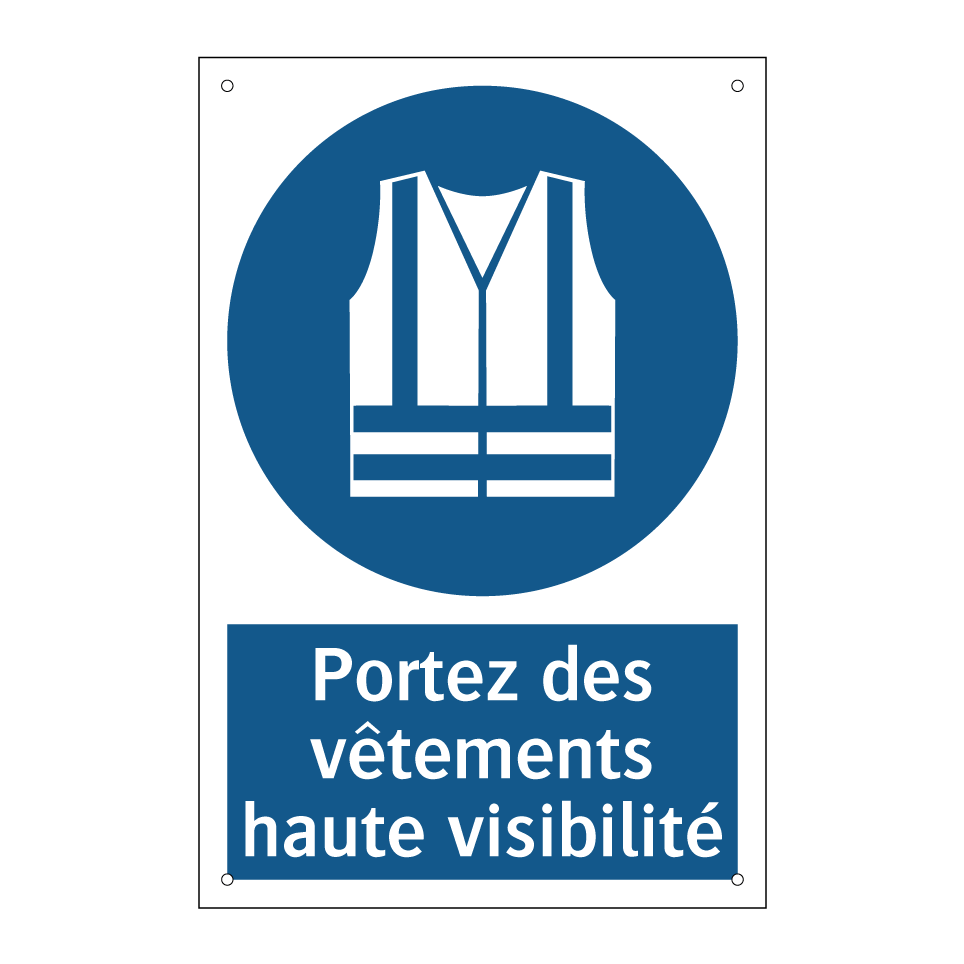 Portez des vêtements haute visibilité
