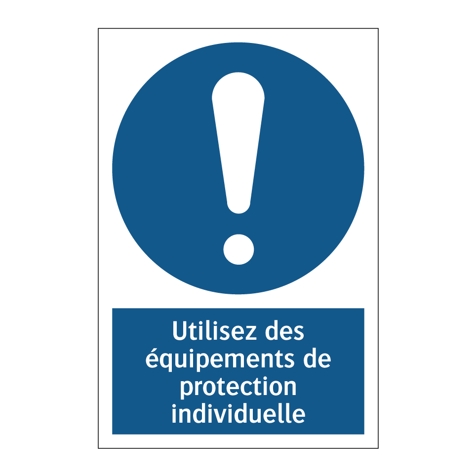 Utilisez des équipements de protection individuelle