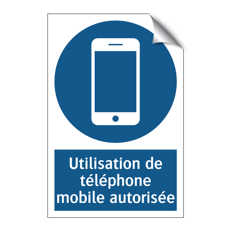 Utilisation de téléphone mobile autorisée