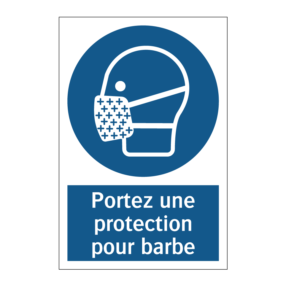 Portez une protection pour barbe