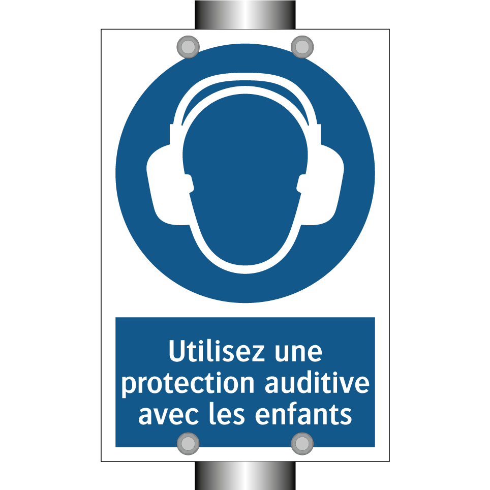 Utilisez une protection auditive avec les enfants