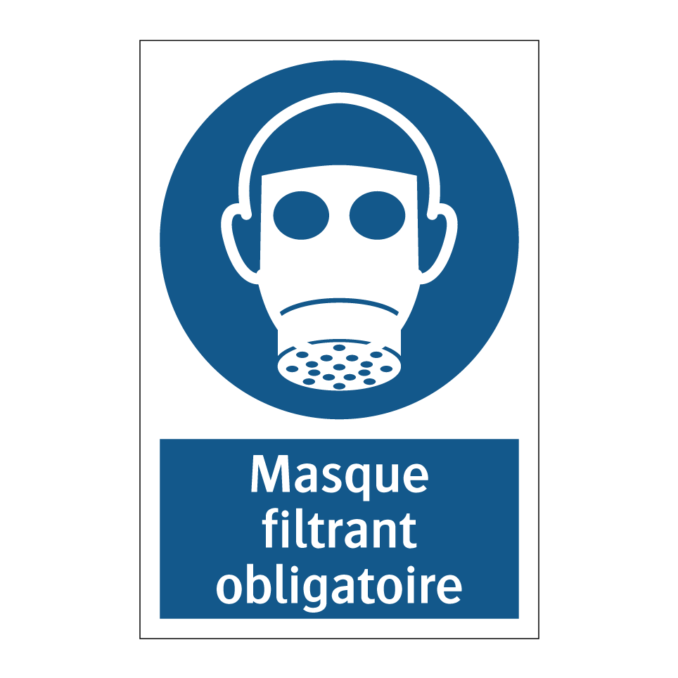 Masque filtrant obligatoire