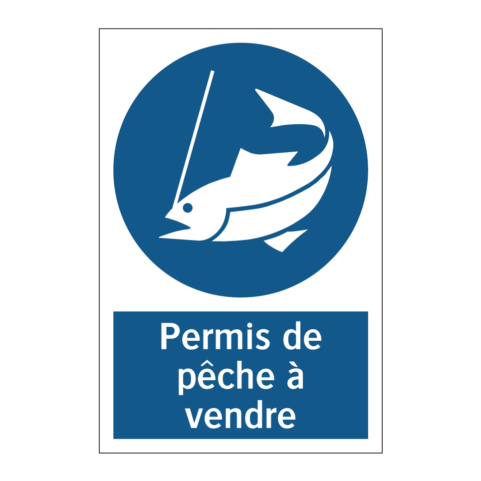 Permis de pêche à vendre