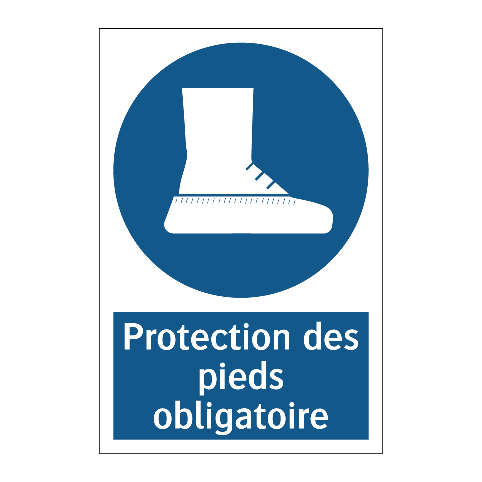 Protection des pieds obligatoire