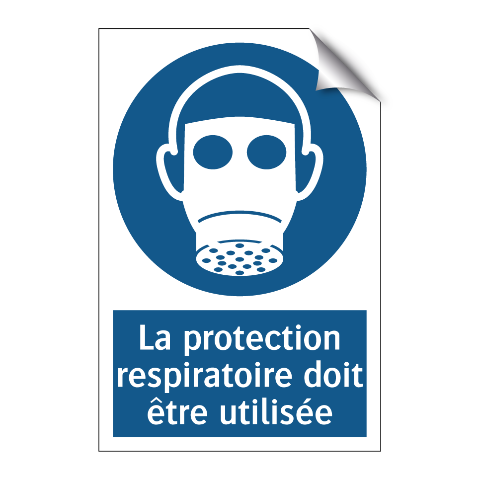 La protection respiratoire doit être utilisée