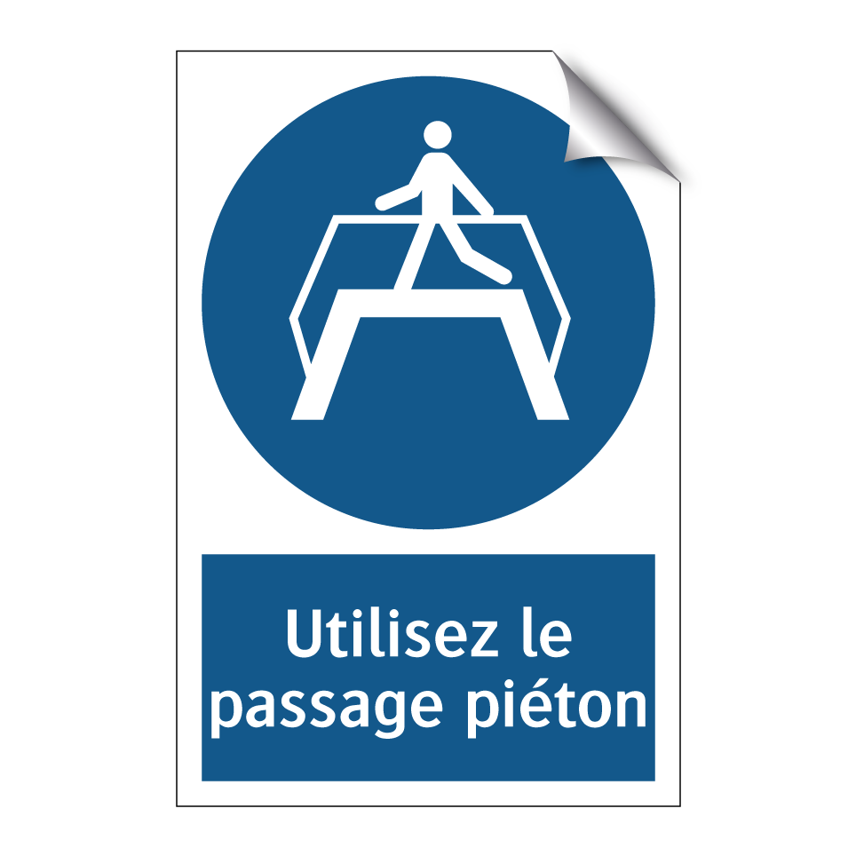 Utilisez le passage piéton