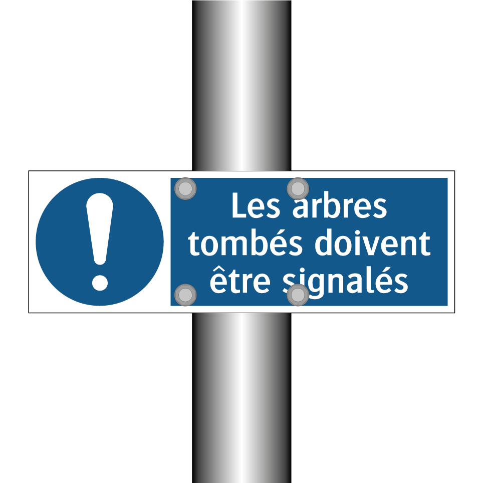 Les arbres tombés doivent être signalés