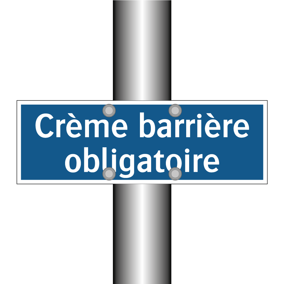 Crème barrière obligatoire