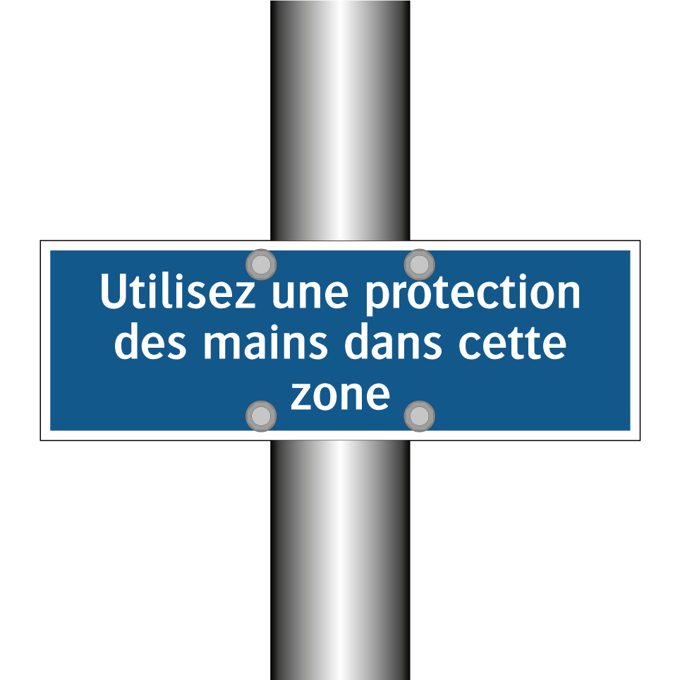 Utilisez une protection des mains dans cette zone