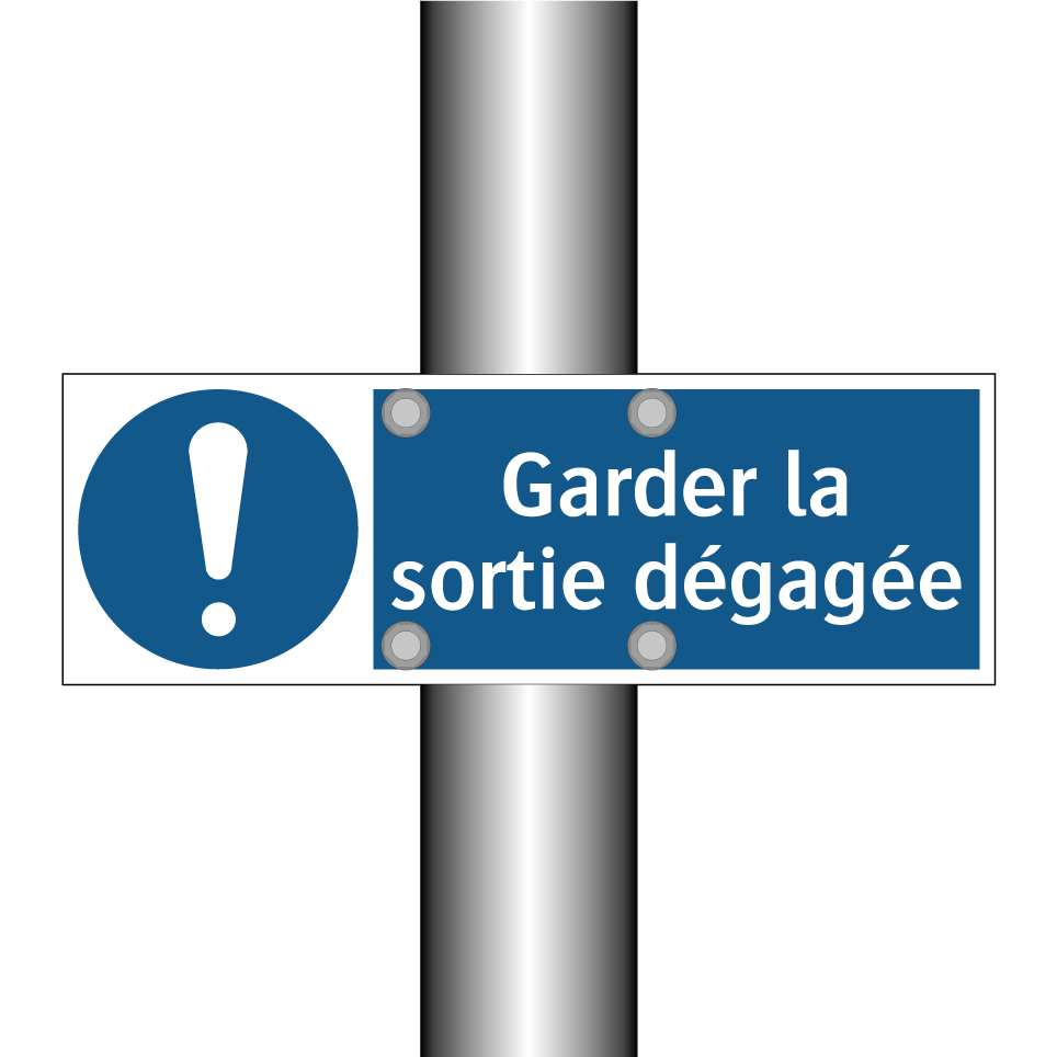 Garder la sortie dégagée
