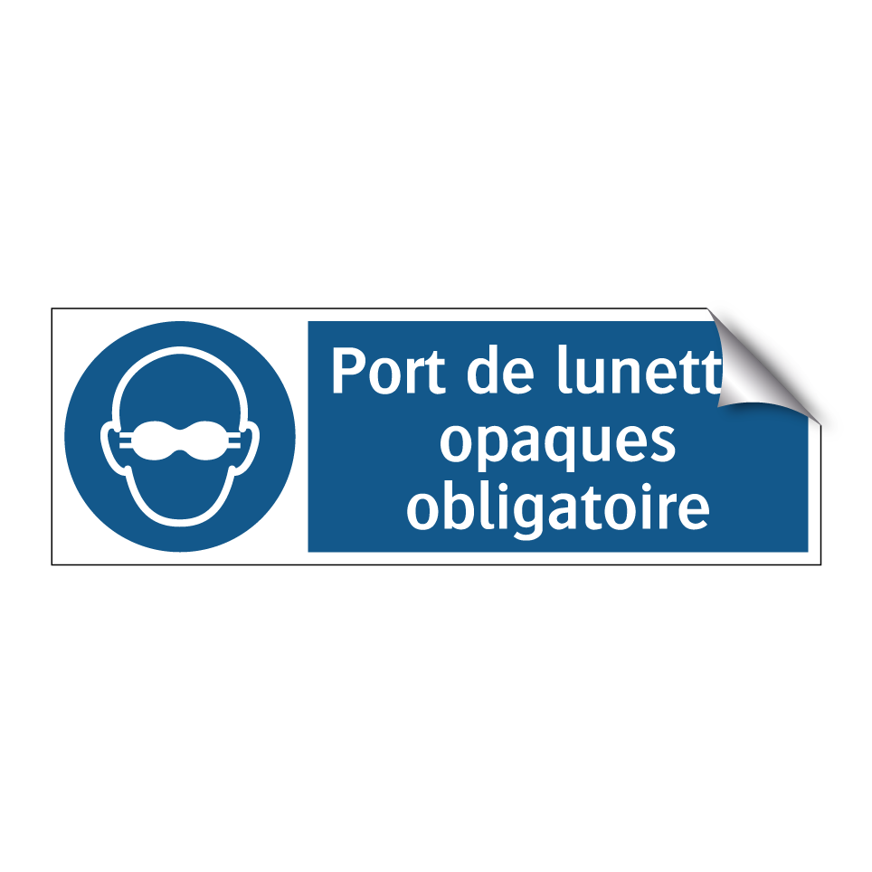 Port de lunettes opaques obligatoire