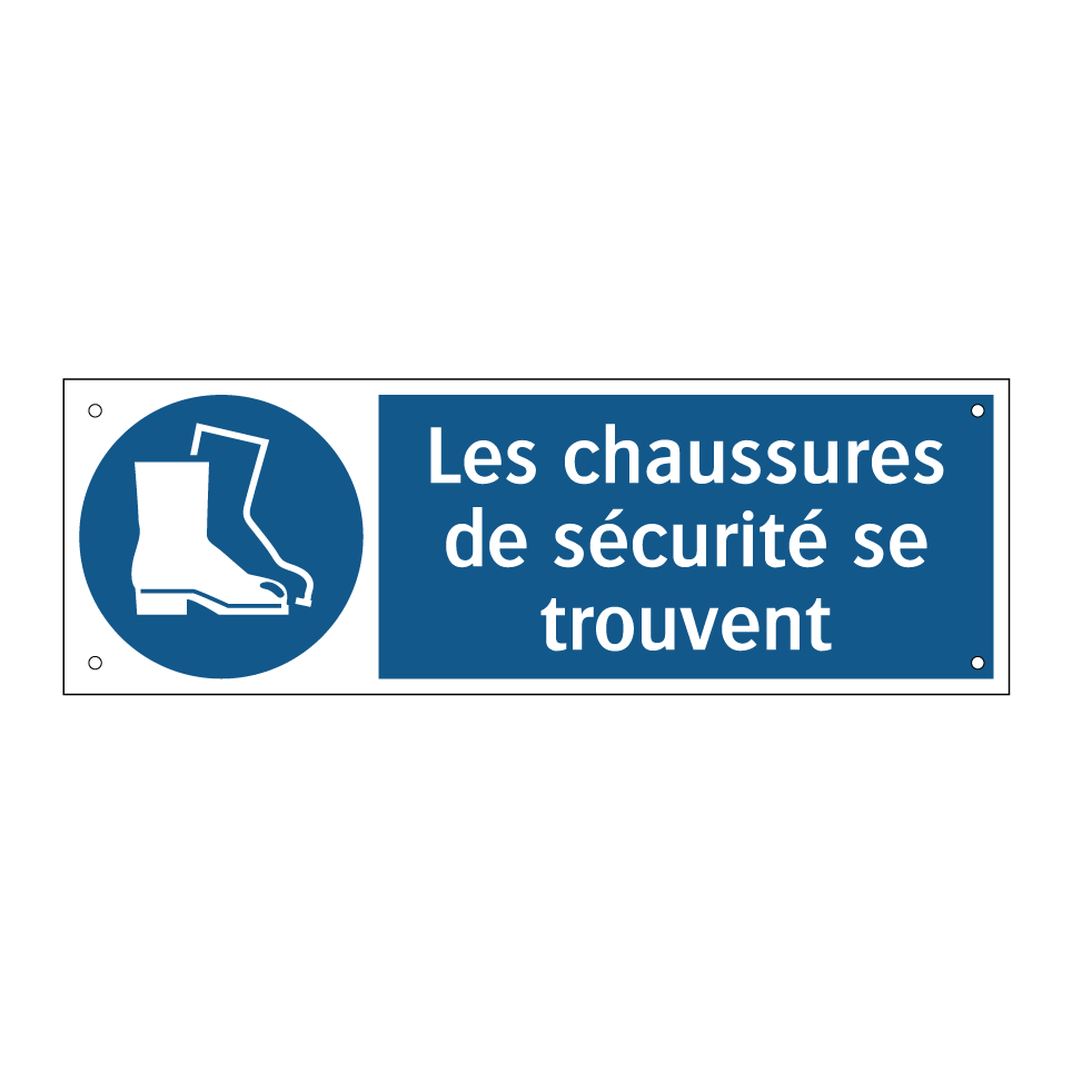 Les chaussures de sécurité se trouvent