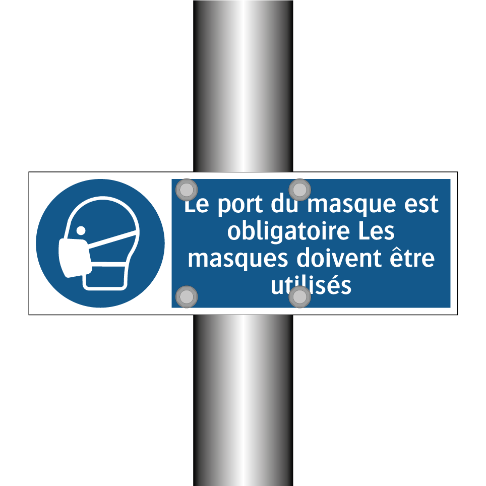 Le port du masque est obligatoire Les masques doivent être utilisés