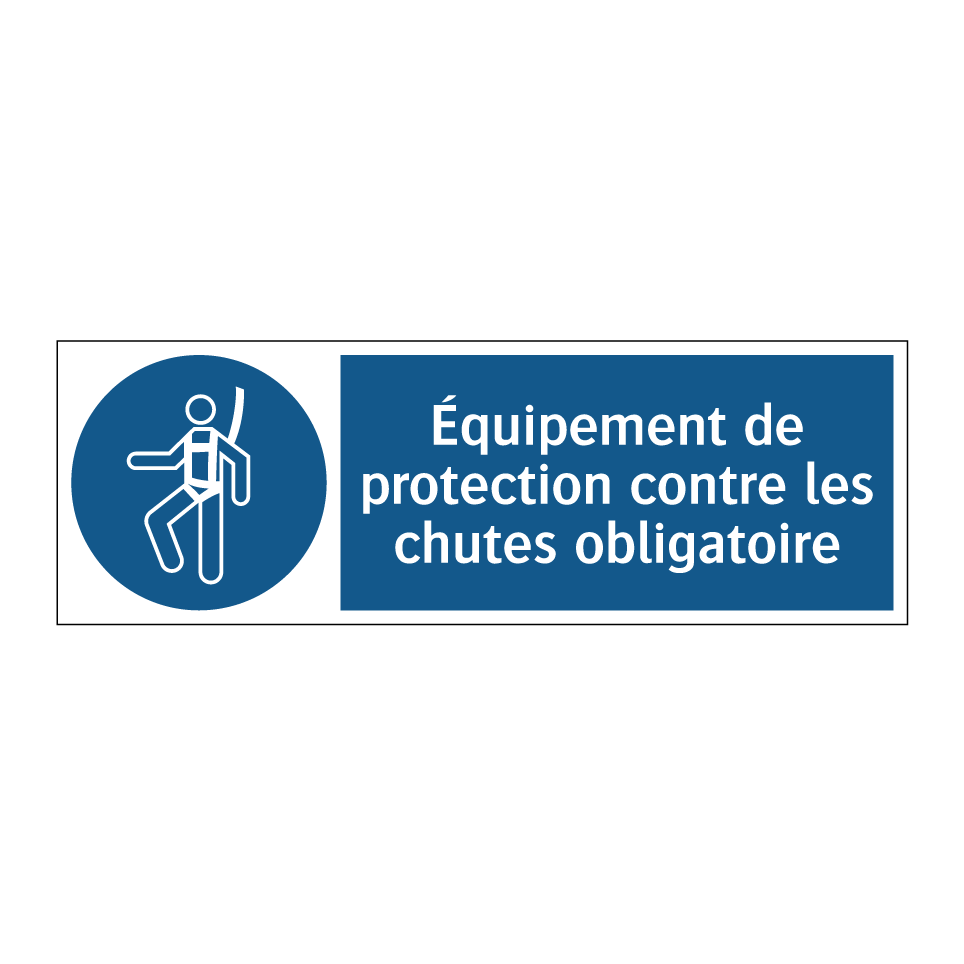 Équipement de protection contre les chutes obligatoire