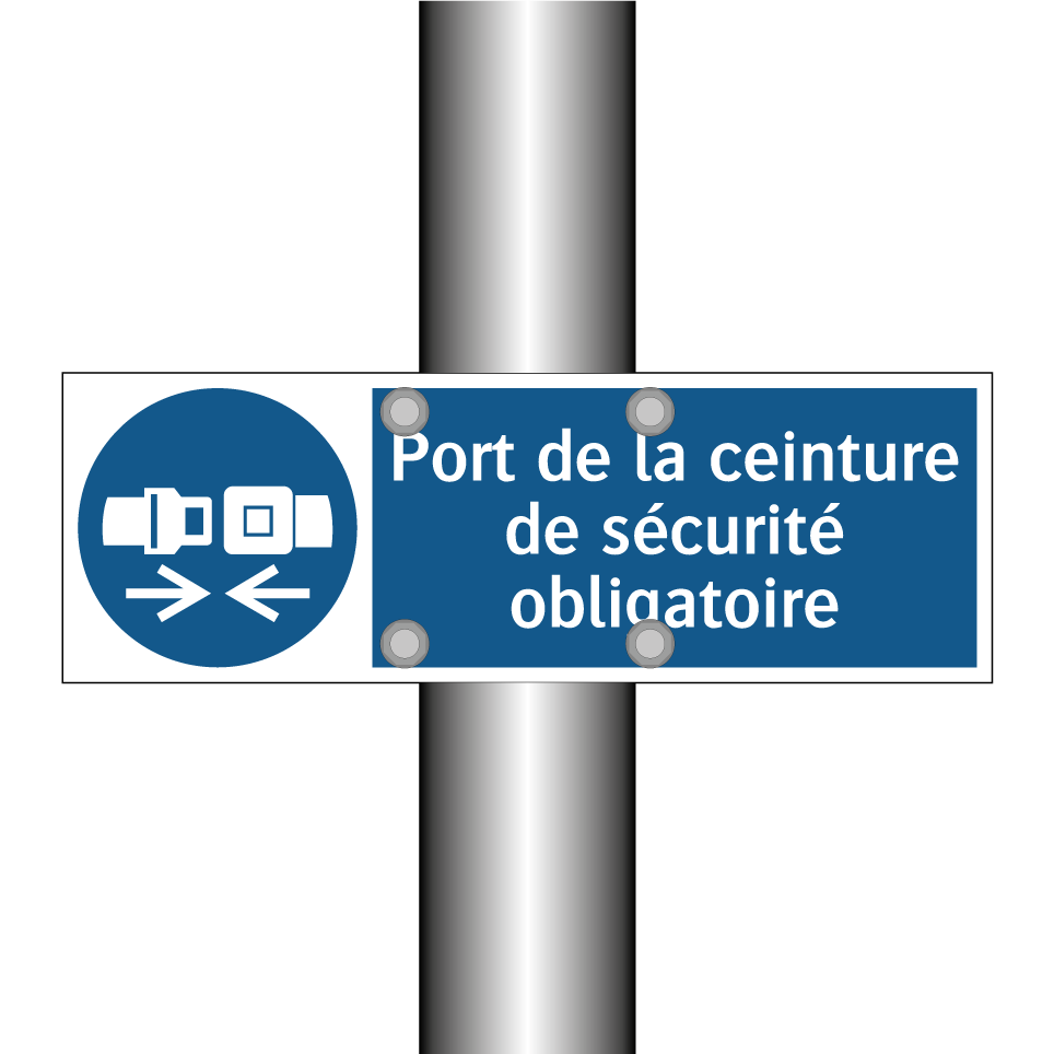 Port de la ceinture de sécurité obligatoire