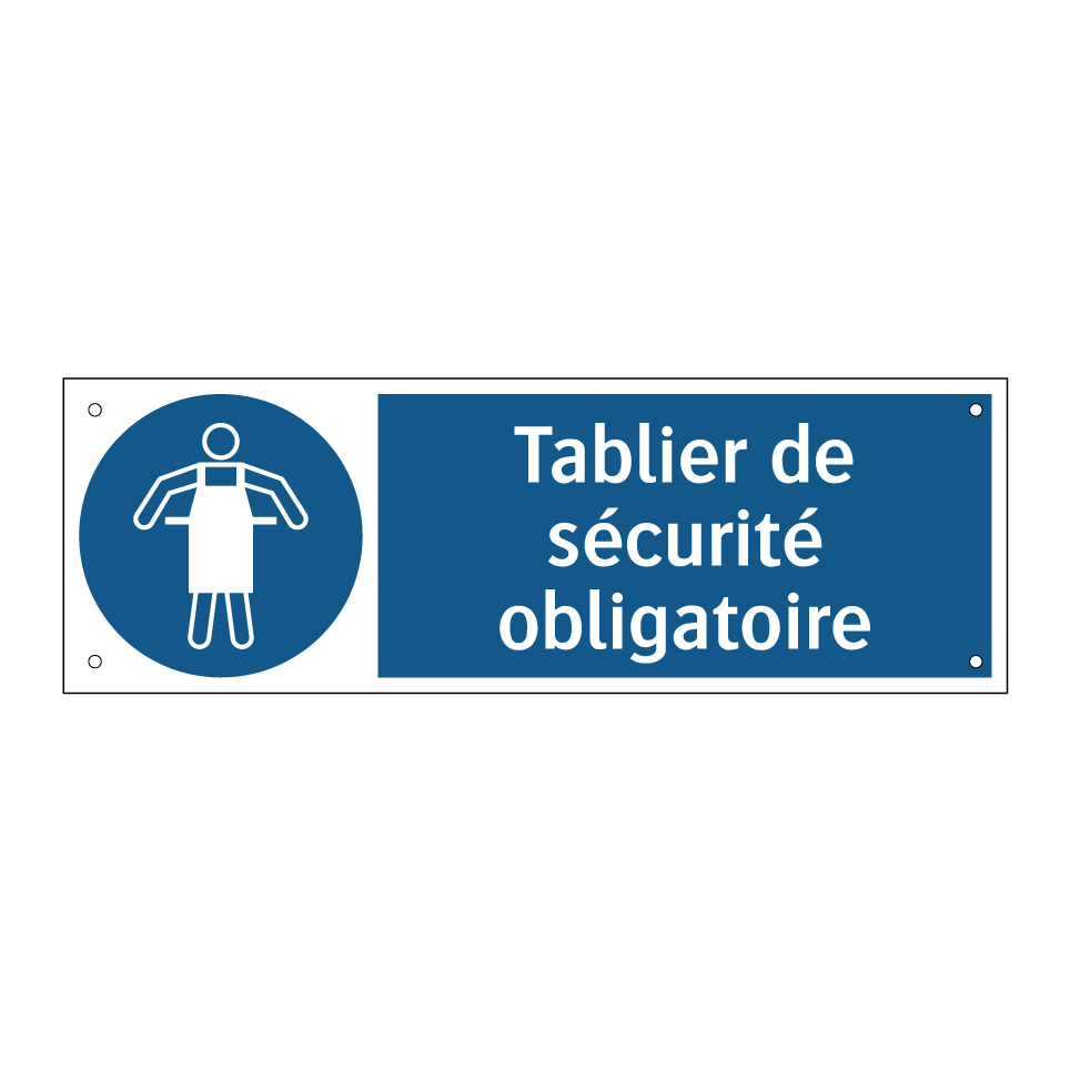 Tablier de sécurité obligatoire