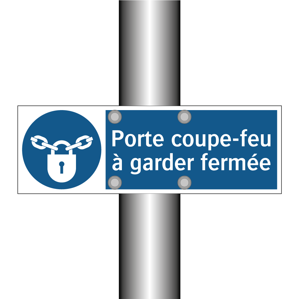 Porte coupe-feu à garder fermée