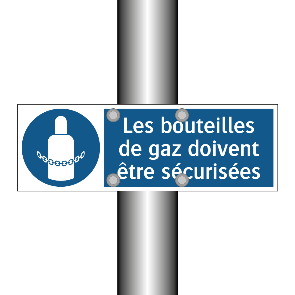 Les bouteilles de gaz doivent être sécurisées
