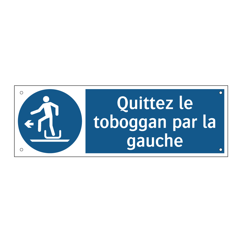 Quittez le toboggan par la gauche