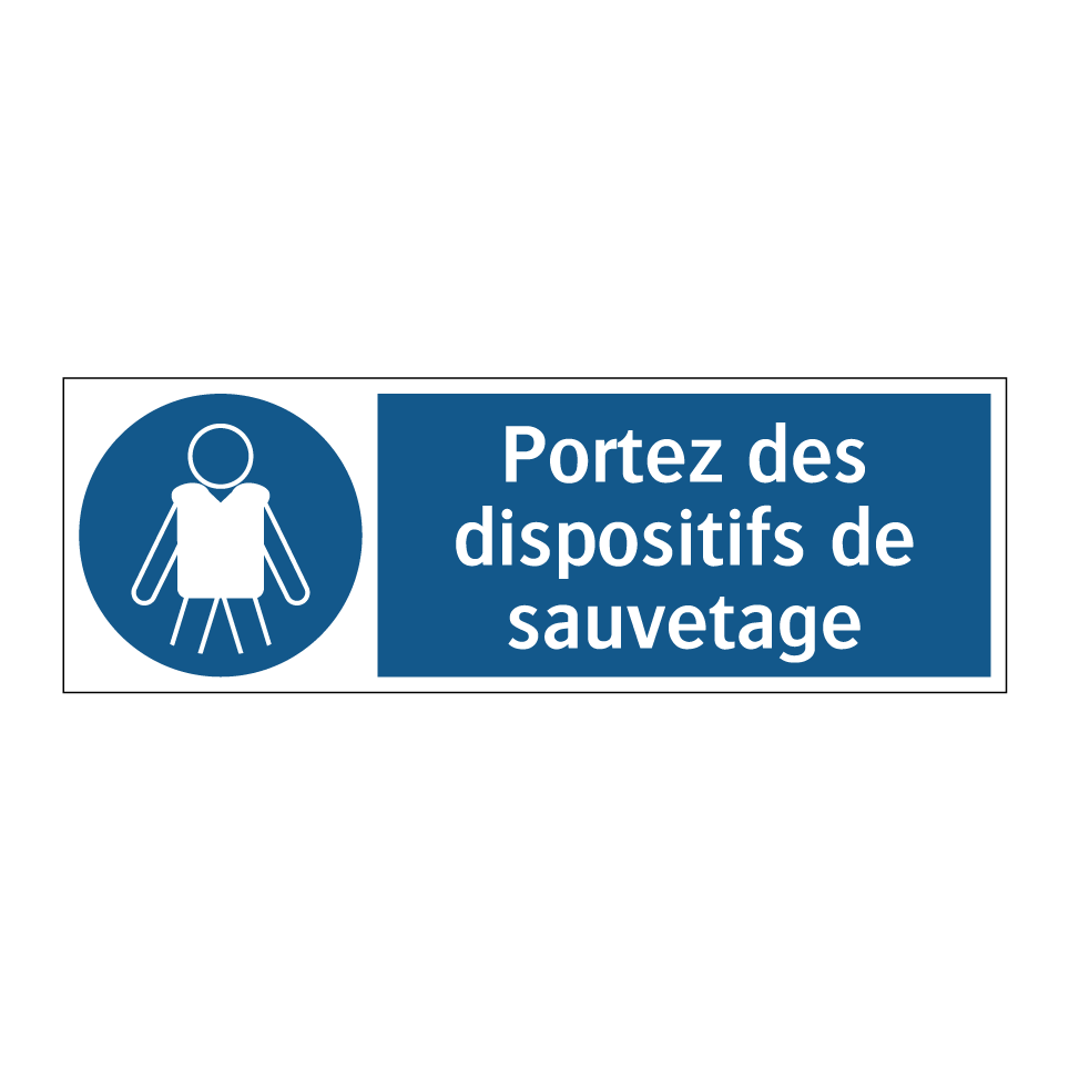 Portez des dispositifs de sauvetage