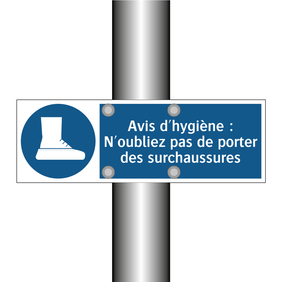 Avis d'hygiène : N'oubliez pas de porter des surchaussures