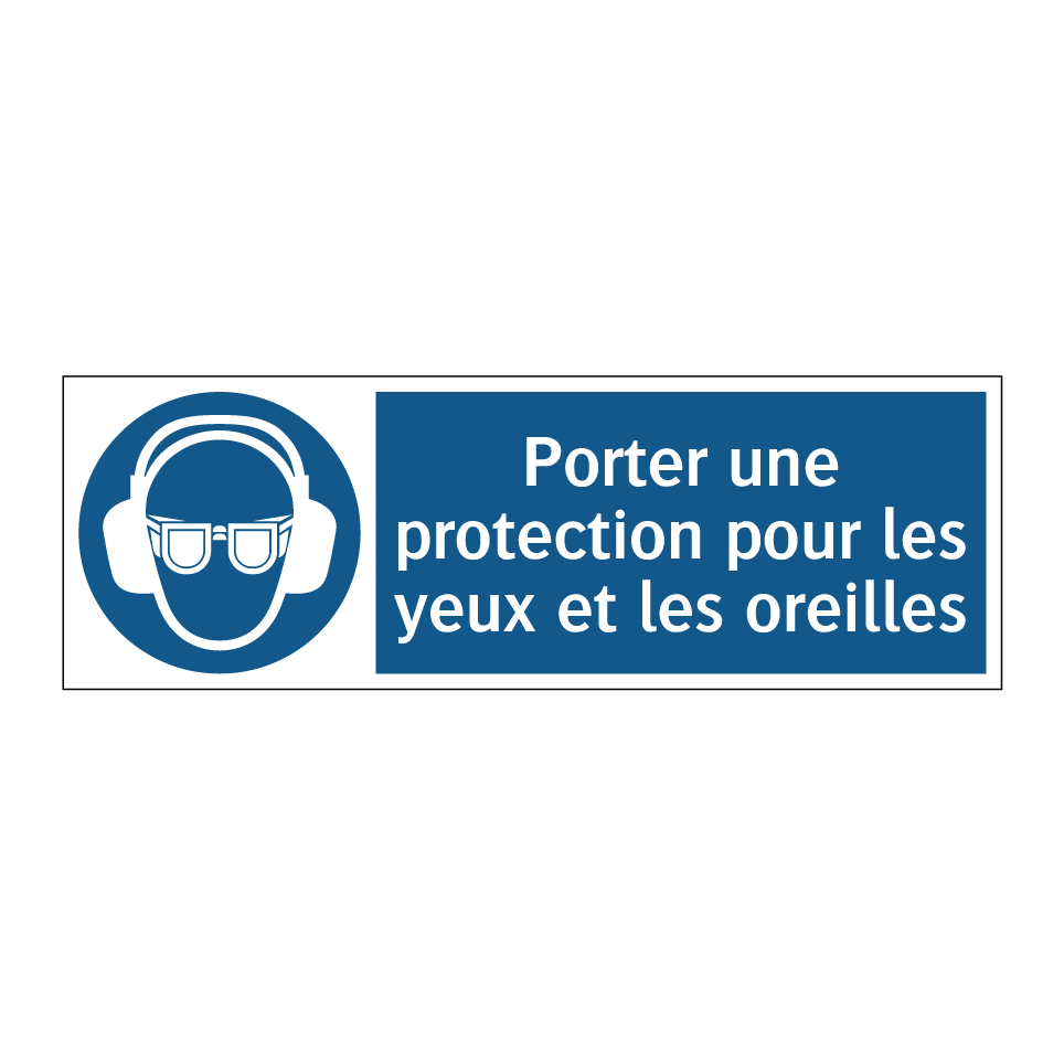 Porter une protection pour les yeux et les oreilles