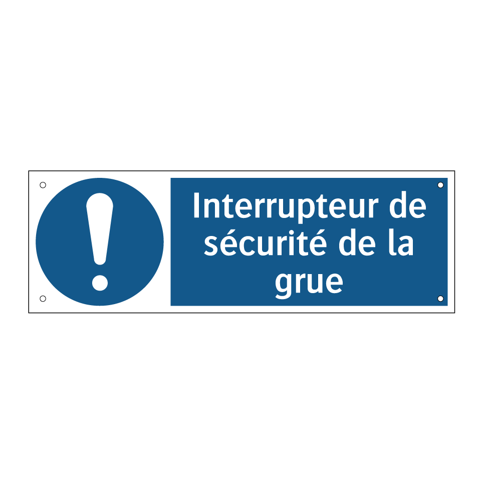 Interrupteur de sécurité de la grue