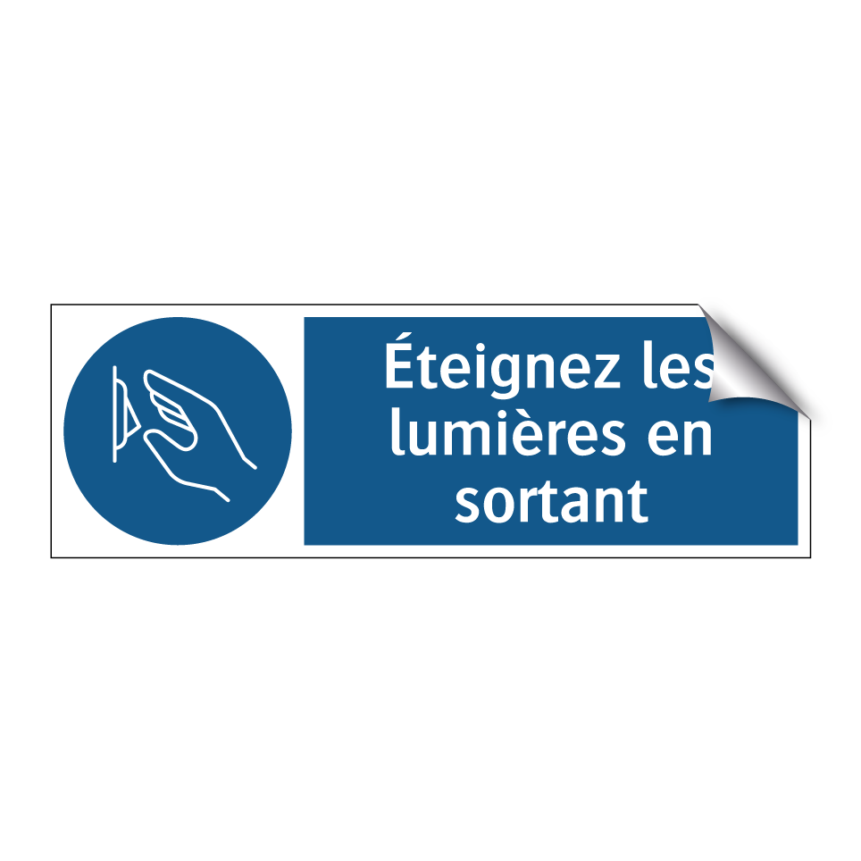 Éteignez les lumières en sortant