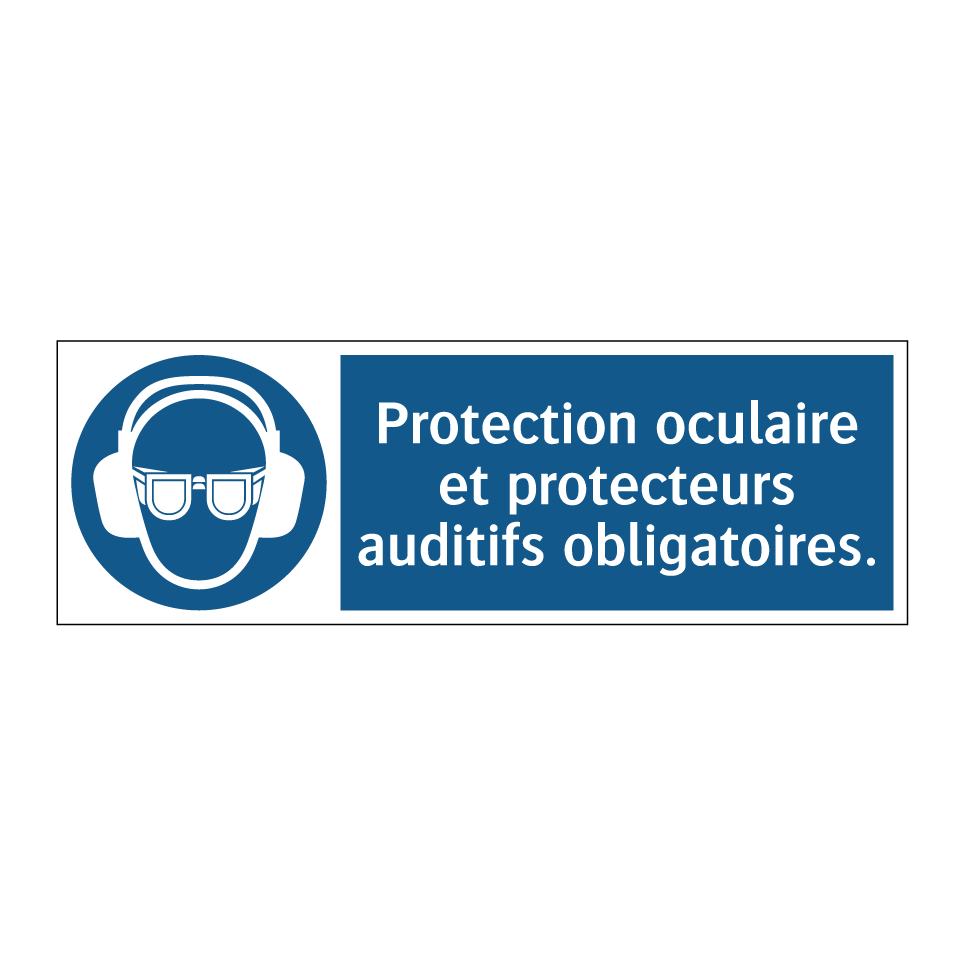 Protection oculaire et protecteurs auditifs obligatoires.
