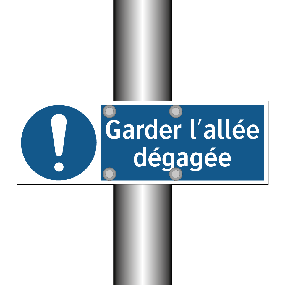 Garder l'allée dégagée