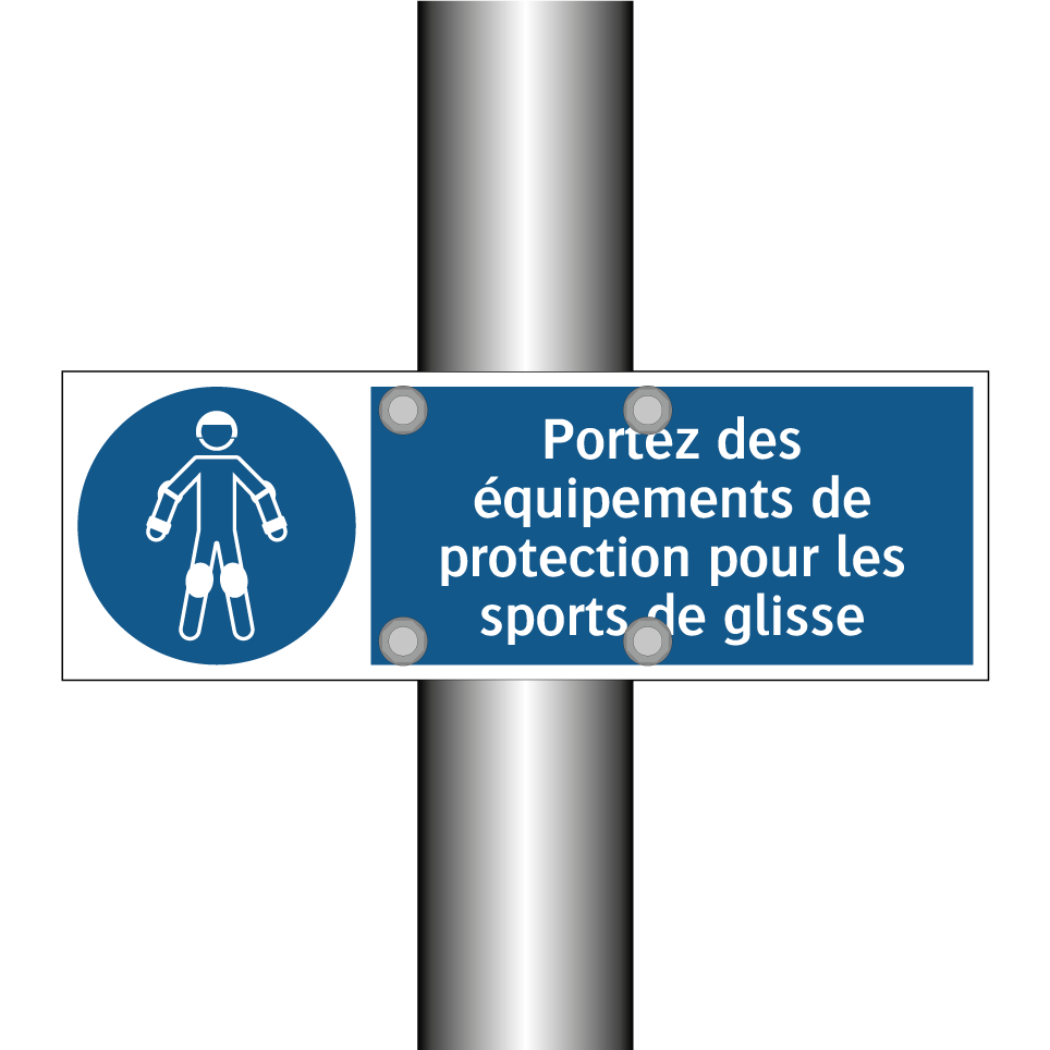 Portez des équipements de protection pour les sports de glisse